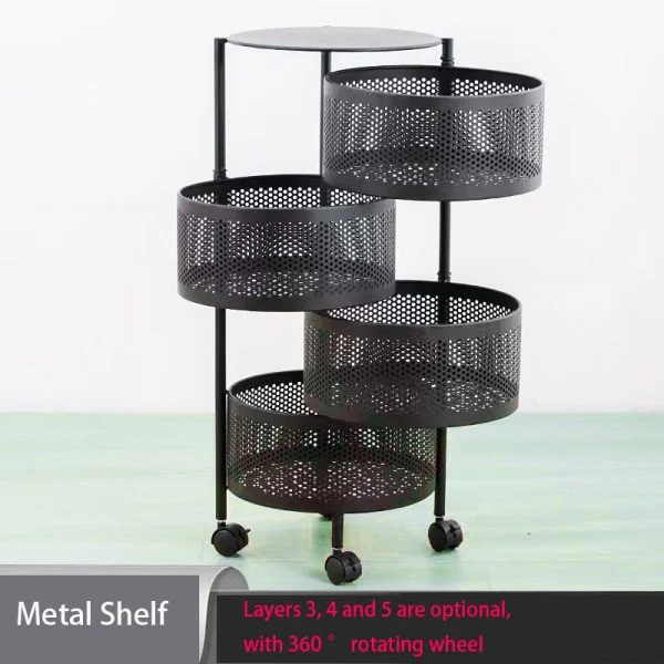 4 Layer Round Shape Kitchen Rack ৪ লেয়ার গোলাকার আকৃতির রান্নাঘরের র‍্যাক